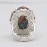 Turquoise Spiny Oyster 925 Sterling Silver Rings