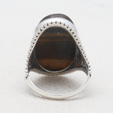 Tiger Eye Silver Rings
