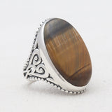 Tiger Eye Silver Rings