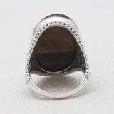 Tiger Eye Silver Rings
