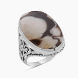 Tiger Eye Silver Rings