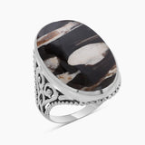 Tiger Eye Silver Rings