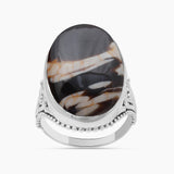 Tiger Eye Silver Rings