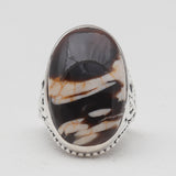 Tiger Eye Silver Rings