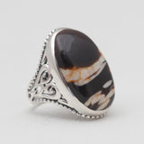 Tiger Eye Silver Rings
