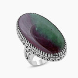 Turquoise Spiny Oyster Silver Rings