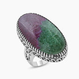 Turquoise Spiny Oyster Silver Rings