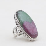 Turquoise Spiny Oyster Silver Rings