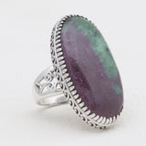 Turquoise Spiny Oyster Silver Rings