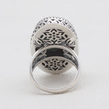 Turquoise Spiny Oyster Silver Rings
