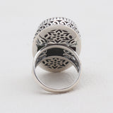 Turquoise Spiny Oyster Silver Rings
