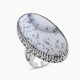 Turquoise Spiny Oyster Silver Rings