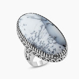 Turquoise Spiny Oyster Silver Rings