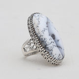 Turquoise Spiny Oyster Silver Rings