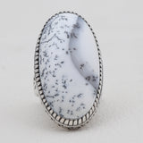 Turquoise Spiny Oyster Silver Rings