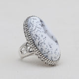 Turquoise Spiny Oyster Silver Rings