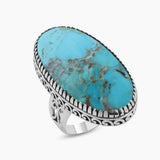 Turquoise Spiny Oyster Silver Rings