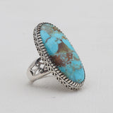 Turquoise Spiny Oyster Silver Rings