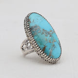 Turquoise Spiny Oyster Silver Rings