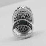 Turquoise Spiny Oyster Silver Rings