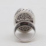 Turquoise Spiny Oyster Silver Rings