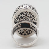 Turquoise Spiny Oyster Silver Rings