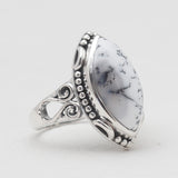 Crazy Lace Agate Silver Rings