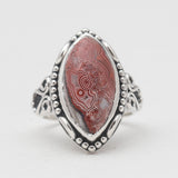 Crazy Lace Agate Silver Rings