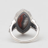 Crazy Lace Agate Silver Rings