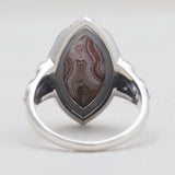 Crazy Lace Agate Silver Rings