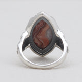 Crazy Lace Agate Silver Rings
