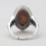 Crazy Lace Agate Silver Rings