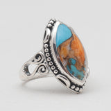 Crazy Lace Agate Silver Rings