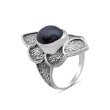 Spectrolite Silver Ring