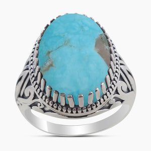 Mexican Turquoise Silver Rings