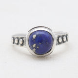 Natural Rainbow Moonstone Silver Rings