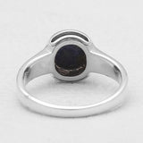 Natural Rainbow Moonstone Silver Rings
