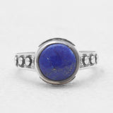 Natural Rainbow Moonstone Silver Rings