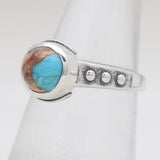 Natural Rainbow Moonstone Silver Rings