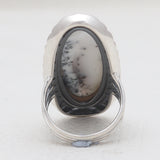 Blue Lace Agate Silver Designer Rings