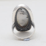 Blue Lace Agate Silver Designer Rings