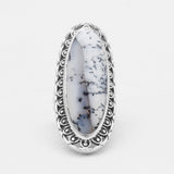 Blue Lace Agate Silver Designer Rings