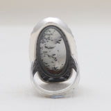 Blue Lace Agate Silver Designer Rings