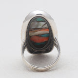 Blue Lace Agate Silver Designer Rings