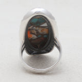 Blue Lace Agate Silver Designer Rings