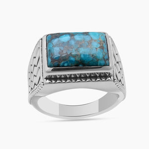 Tibetan Turquoise Silver Rings