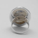 Dendritic Opal Silver Rings
