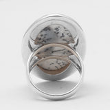 Dendritic Opal Silver Rings