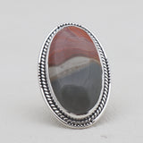 Dendritic Opal Silver Rings