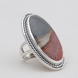 Dendritic Opal Silver Rings